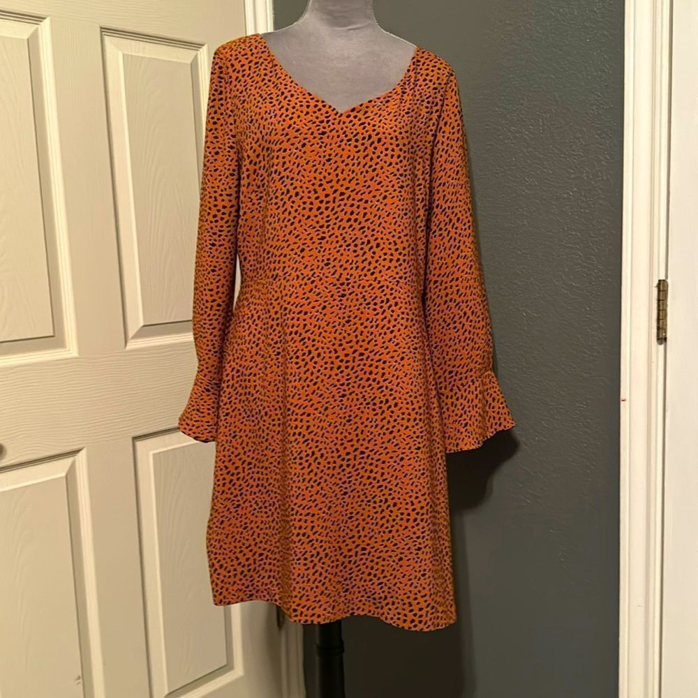 Ann Taylor Factory animal print sheath dress